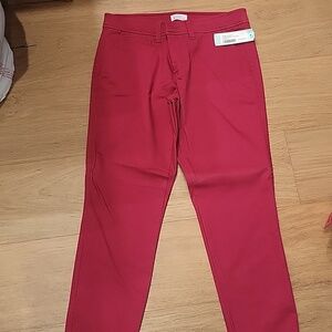 Market and Spruce Rosabel skinny cuffed pant fuchsia size 8 new with tags